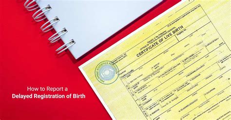 How to Report a Delayed Registration of Birth .